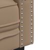 vidaXL Chesterfield-Sofa 3-Sitzer Cappuccino Kunstleder