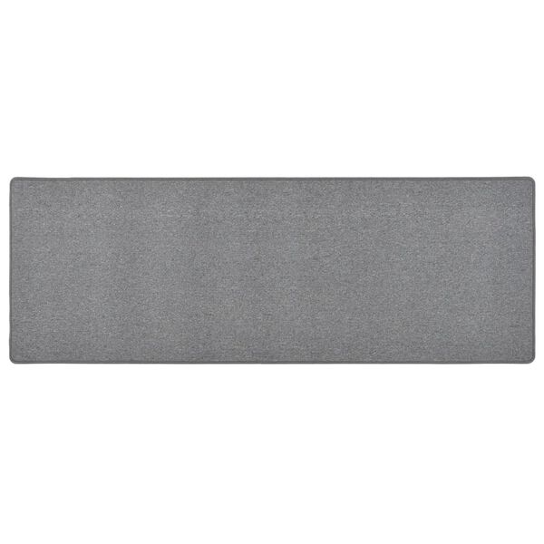 vidaXL Teppichl&auml;ufer Dunkelgrau 50x150 cm
