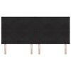 vidaXL LED Kopfteil Schwarz 200 cm Kunstleder