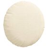 vidaXL Sitzkissen 2 pcs Creme &Oslash; 30 cm Cordstoff