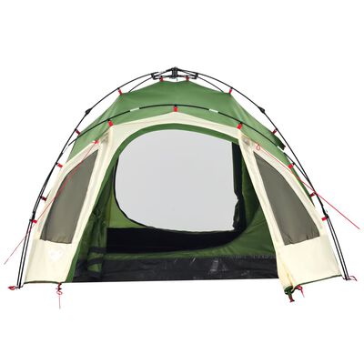 vidaXL Kuppel-Campingzelt 3 Personen Grün Quick Release