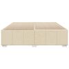 vidaXL Bettgestell ohne Matratze Creme 200x200 cm Stoff