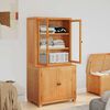 vidaXL Aufbewahrungsm&ouml;bel-Set mit Speicher mit T&uuml;r Braun Holzwerkstoff