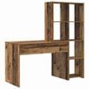 vidaXL Schreibtisch Altholz 138,5 x 55 x 143 cm Holzwerkstoff
