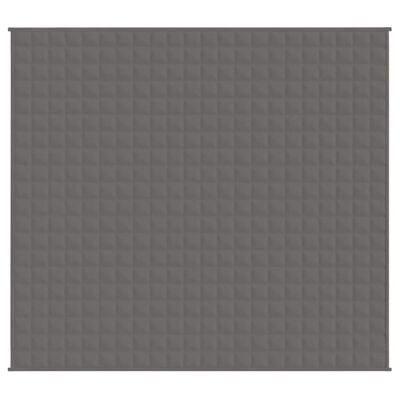 vidaXL Gewichtsdecke Grau 200x225 cm 9 kg Stoff