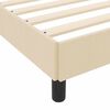 vidaXL Boxspringbett mit Matratze Creme 120 x 200 cm Stoff