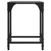 vidaXL Couchtische mit Glasplatte 2 Stk. Schwarz 30x30x40 cm Stahl
