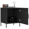 vidaXL Nachttische 2 Stk. Schwarz 40x40x50 cm Holzwerkstoff