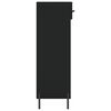 vidaXL Schuhschrank Schwarz 60x35x105 cm Holzwerkstoff