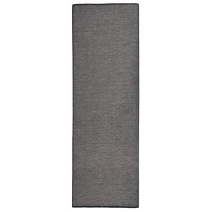 vidaXL Outdoor-Teppich Flachgewebe 80x250 cm Grau