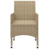 vidaXL 7-tlg. Garten-Essgruppe Beige