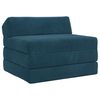vidaXL Klappsofa Bett Blau 200 x 70 x 10 cm Samt