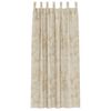vidaXL Samtvorh&auml;nge mit Vorh&auml;ngen 2 pcs Creme 260 x 140 cm Samt