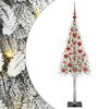 vidaXL Weihnachtsbaum mit 150 LEDs Wei&szlig; 120 cm PE und Stahl