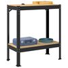 vidaXL Werkb&auml;nke mit Regal Schwarz 81 x 41 x 91 cm Holzwerkstoff