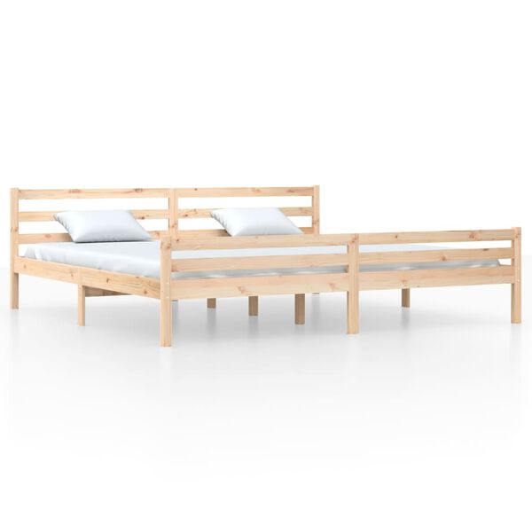 vidaXL Massivholzbett ohne Matratze 200x200 cm