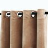 vidaXL Verdunkelungsvorhang mit Metall&ouml;sen Samt Beige 290 x 245 cm