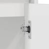vidaXL Badezimmerschrank Hochglanz-Wei&szlig; 60x33x61 cm Holzwerkstoff