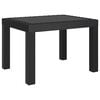 vidaXL Gartentisch Anthrazit 59x47x40 cm PP