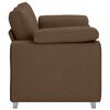 vidaXL Sofa 120cm Braun Stoff