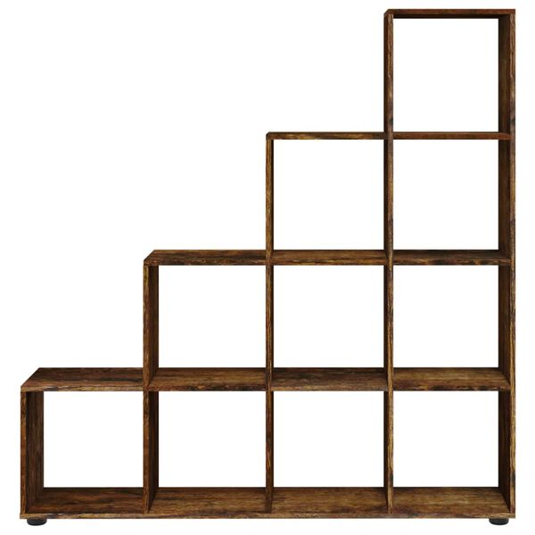 vidaXL Treppenregal R&auml;uchereiche 142 cm Holzwerkstoff