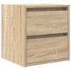 vidaXL Wand-Nachttische 2 Stk. Sonoma-Eiche 38x34x40 cm
