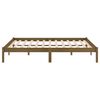 vidaXL Massivholzbett Honigbraun Kiefer 200x200 cm