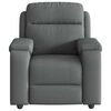 vidaXL Massage-Relaxsessel, Stoff, Dunkelgrau