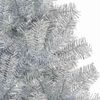 vidaXL Weihnachtsbaum mit 300 LEDs mit St&auml;nder Silber 180 cm PET