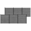vidaXL zaunset 1045 x 186 cm WPC und Aluminium Grau