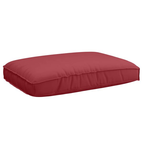vidaXL Sofa Set mit Kissen Weinrot 240 x 80 x 69 cm Massivholz Akazie
