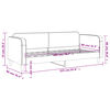vidaXL Tagesbett Dunkelgrau 80x200 cm Stoff