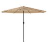 vidaXL Sonnenschirm mit Stahlmast Braun 324x324x247 cm
