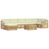 vidaXL Outdoor-Sofagarnitur 8 stk. Wei&szlig; und Creme Polyester