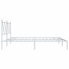 vidaXL Bettgestell mit Kopfteil Metall Wei&szlig; 183x213 cm