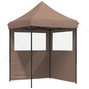 vidaXL Partyzelt 200 x 200 x 306 cm Braun Oxford-Stoff