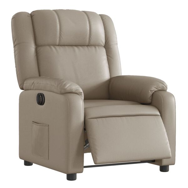 vidaXL Relaxsessel Elektrisch Cappuccino-Braun Kunstleder