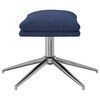 vidaXL Fu&szlig;hocker Blau 60x60x35 cm Stoff