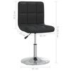 vidaXL Esszimmerst&uuml;hle 6 Stk. Schwarz Kunstleder