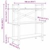 vidaXL B&uuml;cherregal Schwarz Eichen-Optik 100 x 33,5 x 102 cm