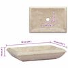 vidaXL Waschbecken Creme 50x35x10 cm Marmor