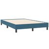 vidaXL Boxspringbett mit Matratze & LED Dunkelblau 120x210 cm Samt