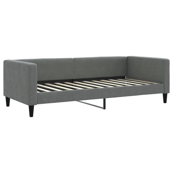 vidaXL Tagesbett Dunkelgrau 90x200 cm Stoff