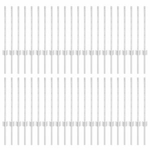 vidaXL Zaunpfosten 44 pcs Silber 100 cm Stahl