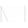 vidaXL Zaunpfosten Silber 100 x 1,4 m (50 mm Maschen) Stahl