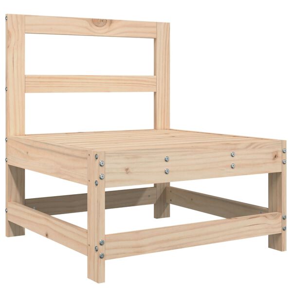 vidaXL 7-tlg. Garten-Sofagarnitur Massivholz Kiefer
