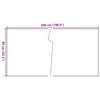 vidaXL Balkon-Sichtschutz Schwarz 500x90 cm Poly Rattan
