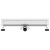 vidaXL Wandmontierter Duschablauf Silber 60 cm Edelstahl 304