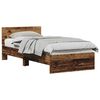 vidaXL Bettgestell mit Kopfteil Altholz 80 x 200 cm Holzwerkstoff