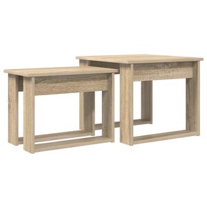vidaXL Kaffeetisch Set 2 stk. Sonoma-Eiche 50 x 52 x 42 cm